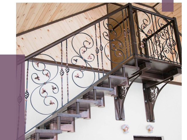 Кованые лестницы в Перми от 83546 руб. под ключ