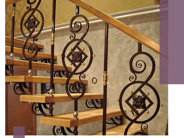 Изготовление кованых лестниц под ключ в Перми