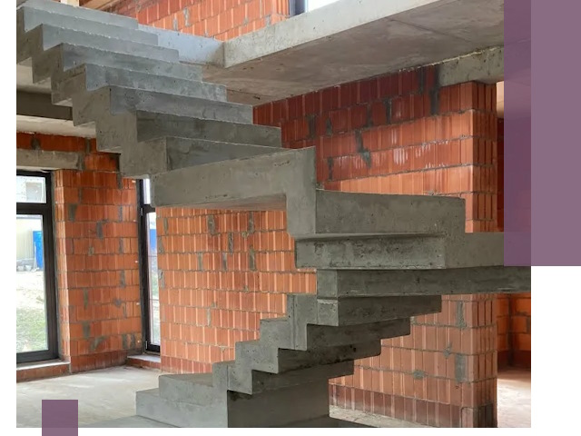 Изготовление бетонных лестниц под ключ в Перми