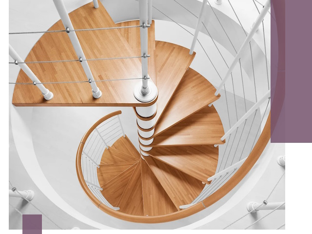 Изготовление винтовых лестниц под ключ в Перми