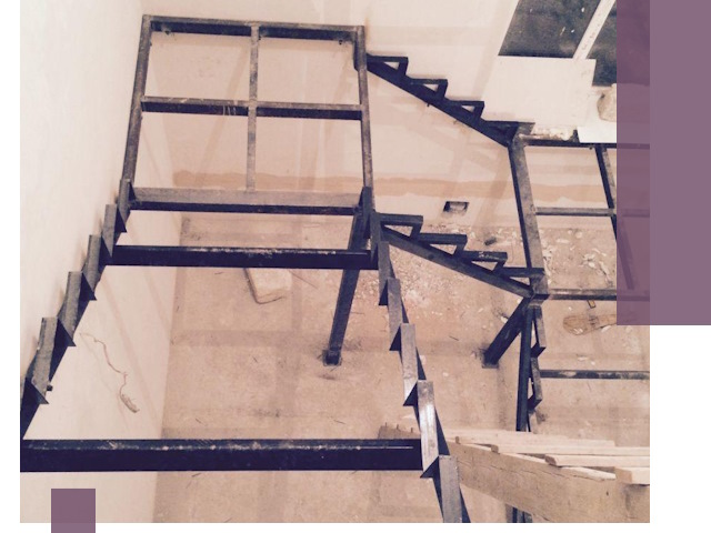 Монтаж лестниц на металлокаркасе в Перми быстро и качественно