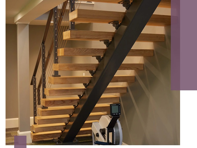 Лестницы на монокосоурах под ключ в Перми - изготовление и монтаж