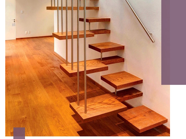 Лестницы «гусиный шаг» на заказ в Перми для узких пространств