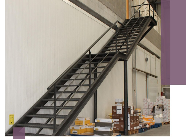 Лестницы для производства в Перми — изготовление и монтаж