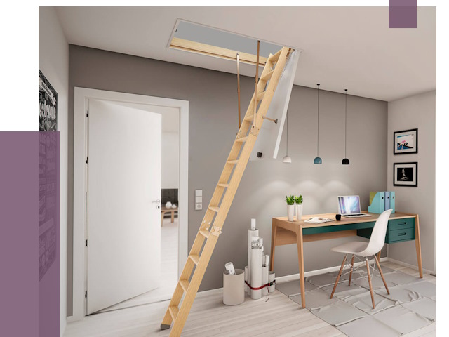 Чердачные лестницы в Перми — от 15263 руб. | ПРОЛЁТ-Прм