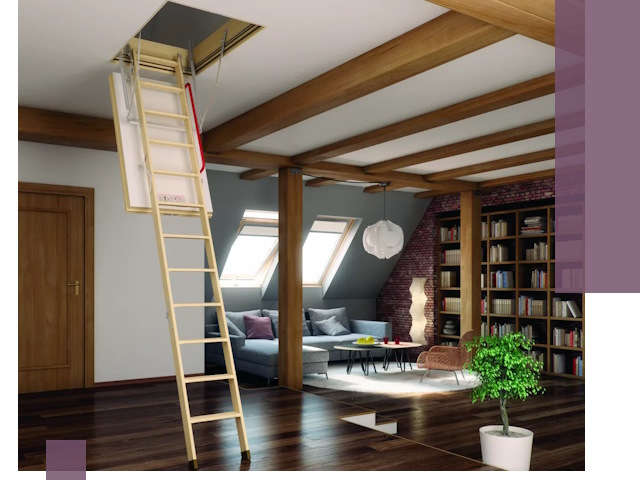 Чердачные лестницы под ключ в Перми: изготовление и монтаж