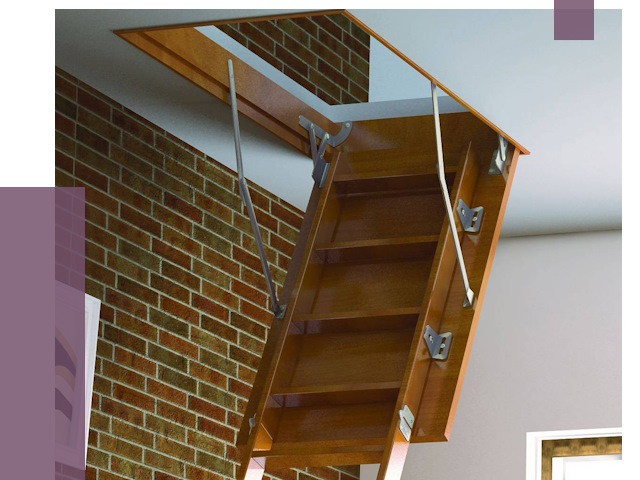 Установка чердачной лестницы в Перми от 8194 руб. | ПРОЛЁТ-Прм