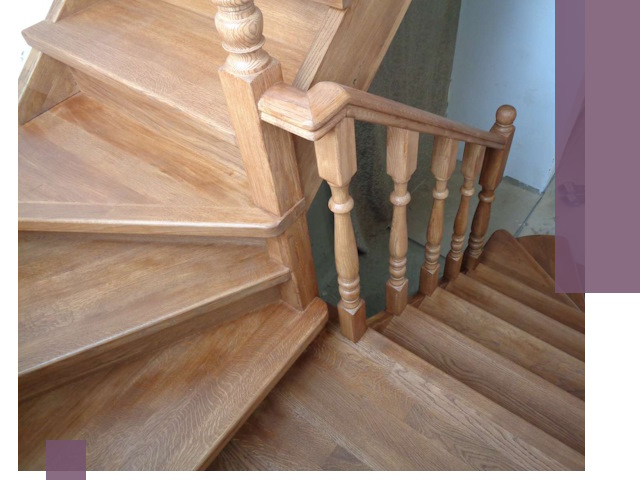 Дубовые лестницы под ключ в Перми: изготовление и монтаж