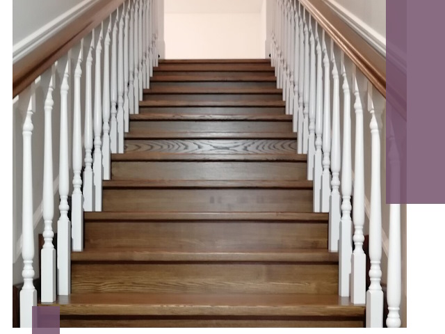 Лестницы из ясеня на заказ в Перми — изготовление и монтаж