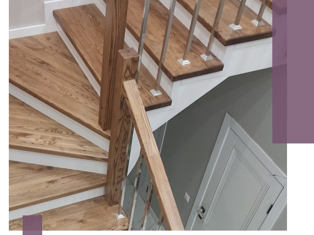 Обшивка металлических лестниц под ключ в Перми