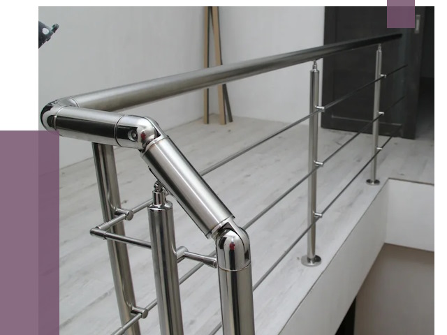 Перила из нержавеющей стали в Перми от 9426 руб. под ключ | ПРОЛЁТ-Прм