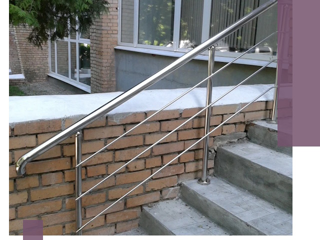 Перила из нержавеющей стали высокого качества в Перми