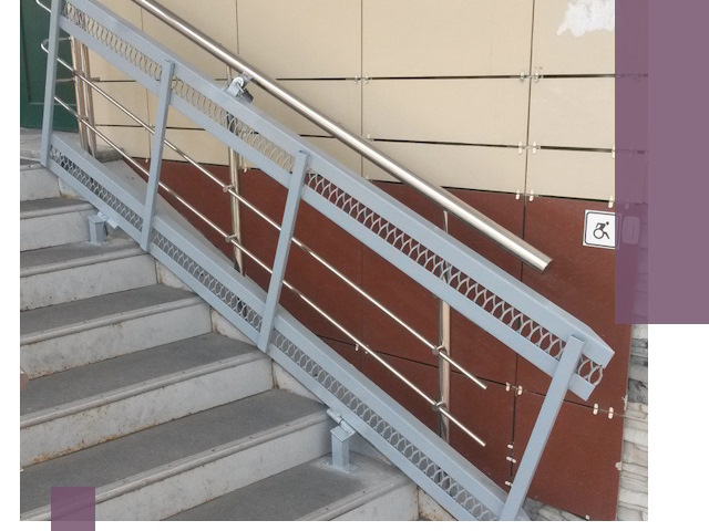 Изготовление откидных пандусов под ключ в Перми