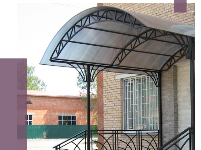 Металлические навесы и козырьки в Перми от 13389 руб.