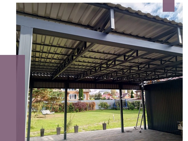 Монтаж навесов в Перми от 7712 руб. — установка навеса | ПРОЛЁТ-Прм