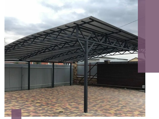 Недорогие навесы под ключ в Перми — изготовление и монтаж