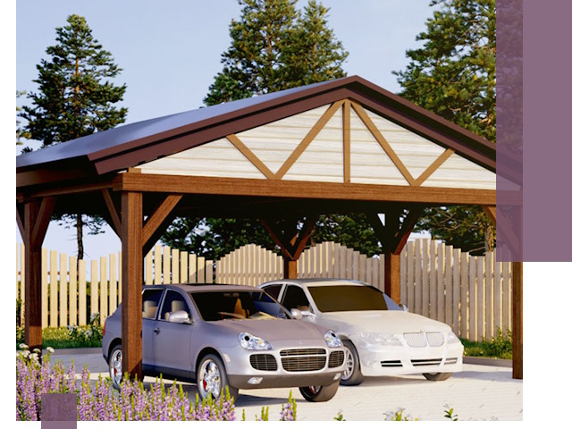 Навесы для автомобиля в Перми — изготовление и монтаж