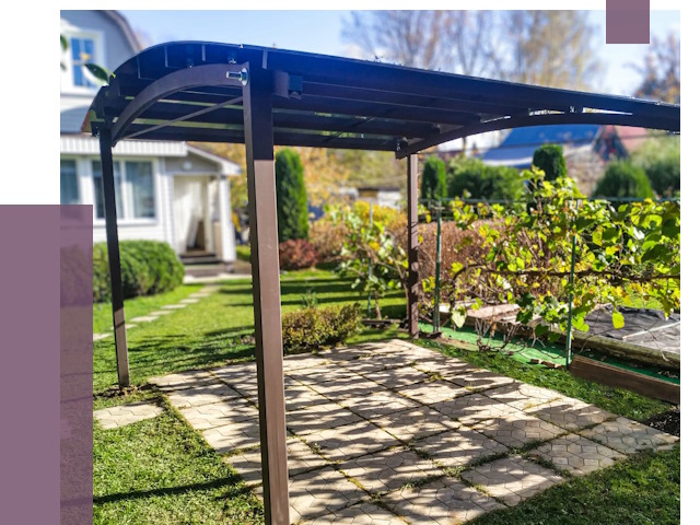 Навесы для дачи в Перми от 13335 руб. под ключ — ПРОЛЁТ-Прм