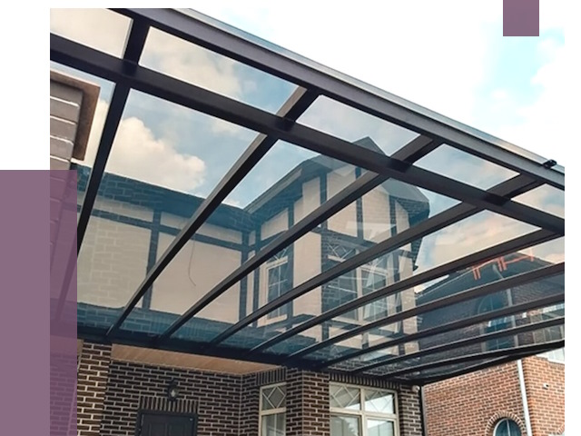 Навесы из поликарбоната в Перми от 9019 руб. под ключ — ПРОЛЁТ-Прм