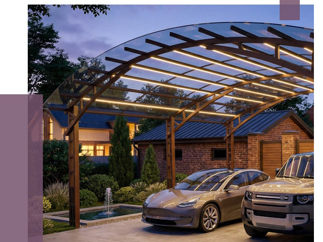 Металлические навесы в Перми от 13282 руб. под ключ — ПРОЛЁТ-Прм