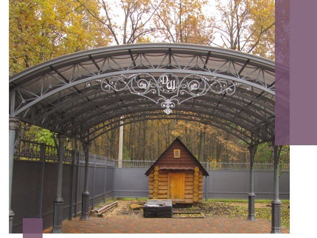 Кованые навесы премиум-класса под заказ в Перми