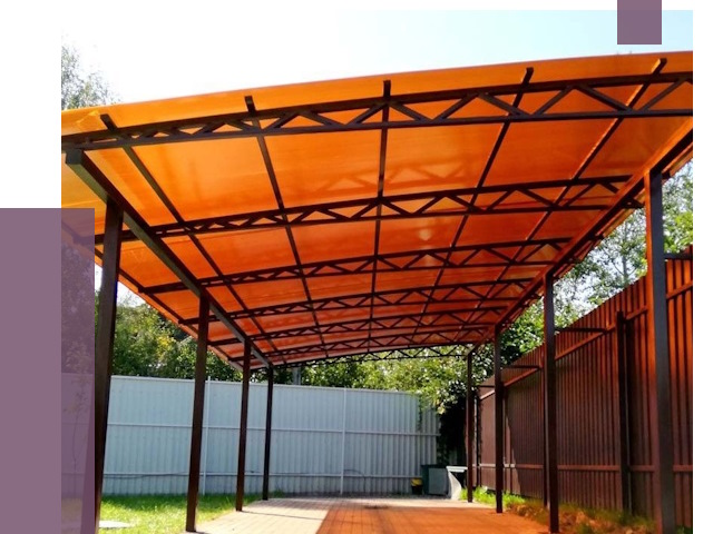 Односкатные навесы под ключ в Перми от 13764 руб. 