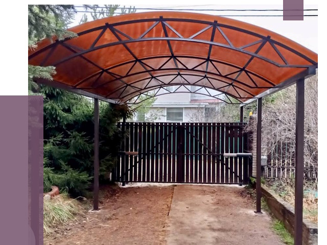 Арочные навесы в Перми от 13335 руб. — изготовление и монтаж | ПРОЛЁТ-Прм