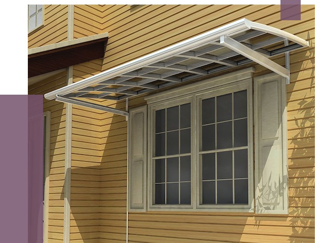 Козырьки над окнами в Перми от 7980 руб. — монтаж, покупки | ПРОЛЁТ-Прм