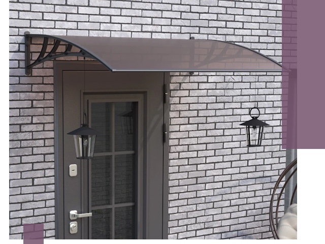 Недорогие козырьки и навесы под ключ в Перми