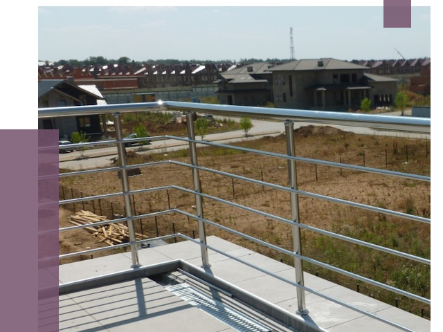 Парапеты из нержавеющей стали в Перми от 8355 руб. за м² | ПРОЛЁТ-Прм