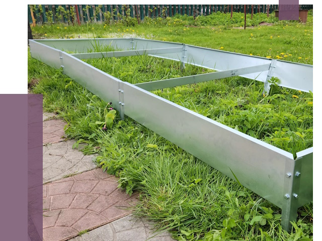 Металлические бордюры для грядок в Перми от 1874 руб. 