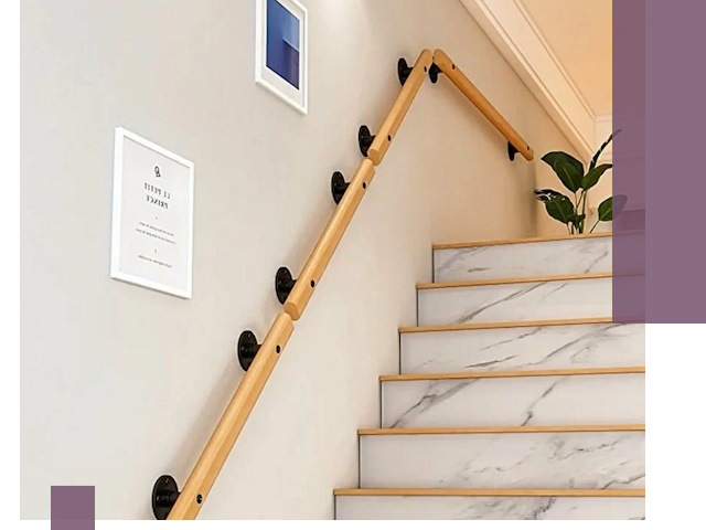 Поручни металлические и деревянные под ключ в Перми